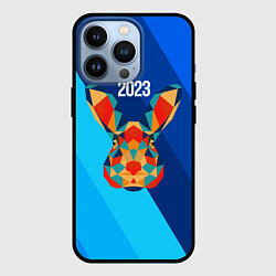 Чехол для iPhone 13 Pro Кролик из мозаики 2023, цвет: 3D-черный