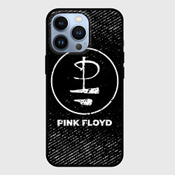 Чехол для iPhone 13 Pro Pink Floyd с потертостями на темном фоне, цвет: 3D-черный