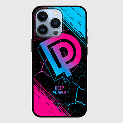 Чехол для iPhone 13 Pro Deep Purple - neon gradient, цвет: 3D-черный