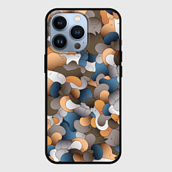 Чехол для iPhone 13 Pro Котики это жидкость, цвет: 3D-черный