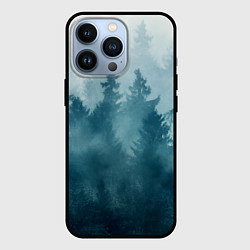 Чехол для iPhone 13 Pro Лес градиент, цвет: 3D-черный