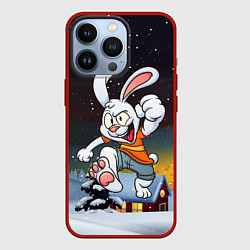 Чехол iPhone 13 Pro Счастливый заяц 2023