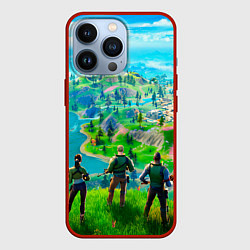 Чехол для iPhone 13 Pro Фортнайт, цвет: 3D-красный
