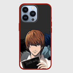 Чехол для iPhone 13 Pro Death note, цвет: 3D-красный