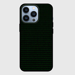Чехол для iPhone 13 Pro Однотонный двоичный код, цвет: 3D-черный
