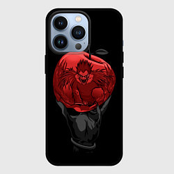 Чехол для iPhone 13 Pro Рюк и красное яблоко, цвет: 3D-черный