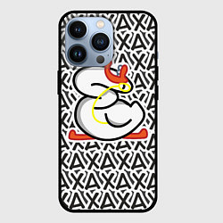 Чехол iPhone 13 Pro Гусь стикер хаха
