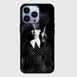 Чехол для iPhone 13 Pro Уэнсдэй и Вещь, цвет: 3D-черный