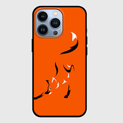 Чехол для iPhone 13 Pro Рыжая лисица, цвет: 3D-черный