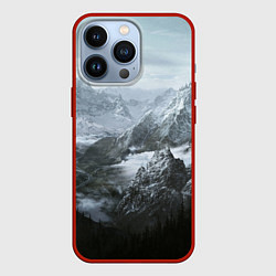 Чехол для iPhone 13 Pro Природа Скайрима, цвет: 3D-красный