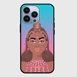 Чехол для iPhone 13 Pro Девушка с фестиваля коачелла, цвет: 3D-черный