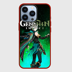 Чехол для iPhone 13 Pro Аль Хайтам Геншин Импакт, цвет: 3D-красный