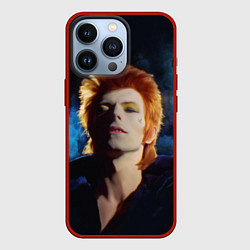 Чехол для iPhone 13 Pro David Bowie - Jean Genie, цвет: 3D-красный