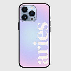 Чехол для iPhone 13 Pro Aries pink aura, цвет: 3D-черный