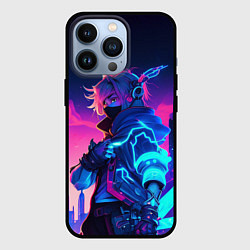 Чехол для iPhone 13 Pro Cyber boy Genshin, цвет: 3D-черный