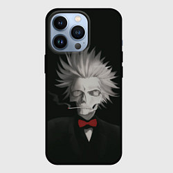 Чехол для iPhone 13 Pro Smoking skeleton, цвет: 3D-черный