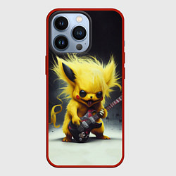 Чехол для iPhone 13 Pro Rocker Pikachu, цвет: 3D-красный