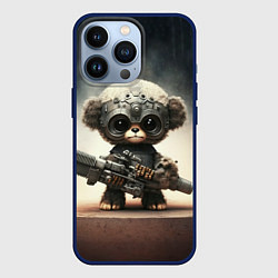 Чехол для iPhone 13 Pro Cute animal with a gun, цвет: 3D-тёмно-синий
