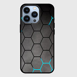Чехол для iPhone 13 Pro Броня текстура неоновая, цвет: 3D-черный