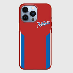 Чехол для iPhone 13 Pro Непобедимый - в цветах российского флага, цвет: 3D-красный