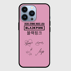 Чехол iPhone 13 Pro Blackpink лого и подписи
