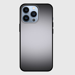 Чехол для iPhone 13 Pro Серебристый градиент, цвет: 3D-черный