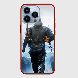 Чехол для iPhone 13 Pro Death Stranding Sam, цвет: 3D-красный