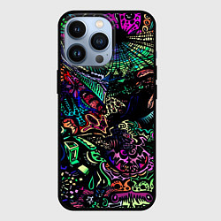 Чехол для iPhone 13 Pro Морские монстры, цвет: 3D-черный