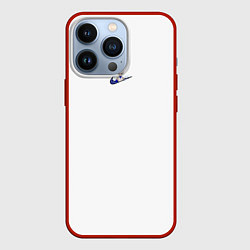 Чехол для iPhone 13 Pro Футболка Cooltik, цвет: 3D-красный