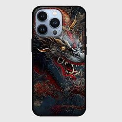 Чехол для iPhone 13 Pro Дракон Irezumi, цвет: 3D-черный