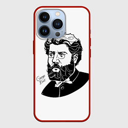 Чехол для iPhone 13 Pro Georges Bizet, цвет: 3D-красный