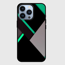 Чехол для iPhone 13 Pro Спортивная геометрия линии, цвет: 3D-черный