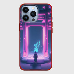 Чехол для iPhone 13 Pro Магические врата, цвет: 3D-красный