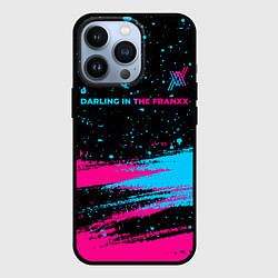 Чехол для iPhone 13 Pro Darling in the FranXX - neon gradient: символ свер, цвет: 3D-черный
