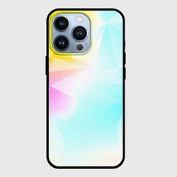 Чехол для iPhone 13 Pro Gradient colors geometry, цвет: 3D-черный