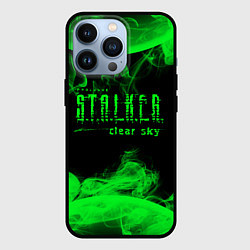 Чехол для iPhone 13 Pro Stalker clear sky radiation art, цвет: 3D-черный