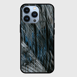 Чехол для iPhone 13 Pro Тёмные листы стёкол, цвет: 3D-черный