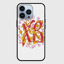 Чехол iPhone 13 Pro Хохлома вязь ХВ Пасха