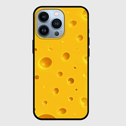 Чехол для iPhone 13 Pro Сырная текстура, цвет: 3D-черный
