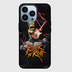 Чехол для iPhone 13 Pro Rocknroll simpsons, цвет: 3D-черный