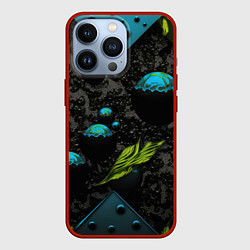 Чехол iPhone 13 Pro Зеленые абстрактные листья