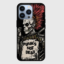 Чехол для iPhone 13 Pro Punks not dead, цвет: 3D-черный
