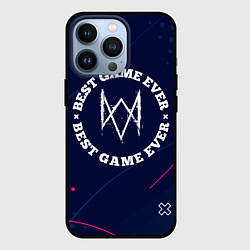 Чехол для iPhone 13 Pro Символ Watch Dogs и надпись best game ever, цвет: 3D-черный
