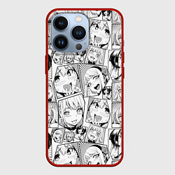 Чехол для iPhone 13 Pro Anime hentai ahegao, цвет: 3D-красный