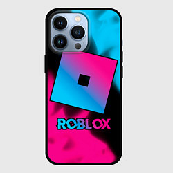 Чехол для iPhone 13 Pro Roblox - neon gradient, цвет: 3D-черный