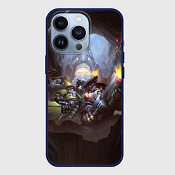 Чехол для iPhone 13 Pro Team Deep Rock Galactic, цвет: 3D-тёмно-синий