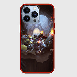 Чехол для iPhone 13 Pro Team Deep Rock Galactic, цвет: 3D-красный