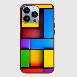 Чехол iPhone 13 Pro Красочные объемные блоки