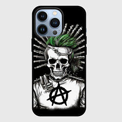 Чехол для iPhone 13 Pro Панк анархист, цвет: 3D-черный
