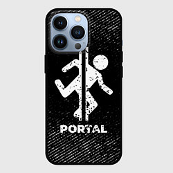 Чехол для iPhone 13 Pro Portal с потертостями на темном фоне, цвет: 3D-черный